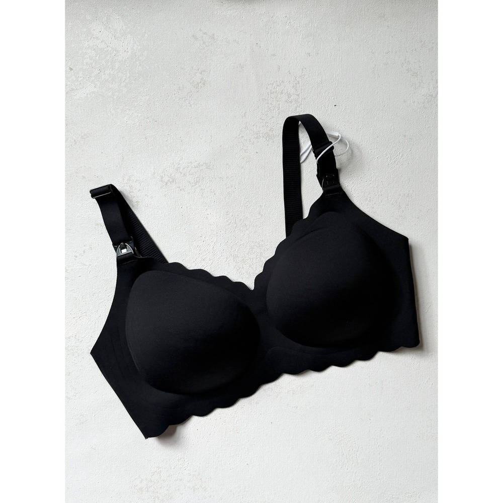 Momcozy Jelly Strip Seamless Nursing Bra Black
Large Plus